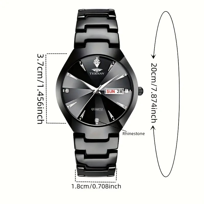 Black Dial Quartz Watch