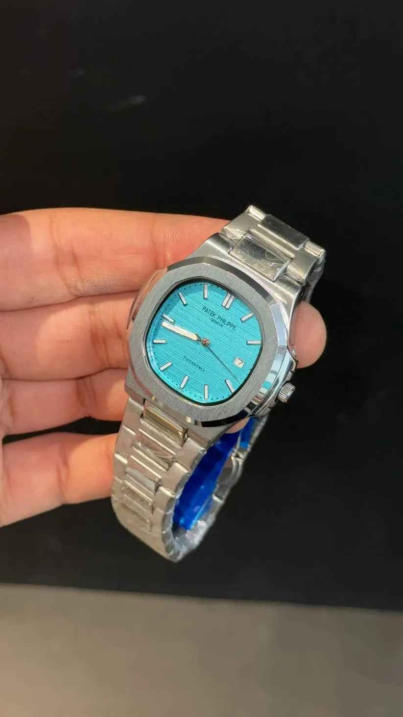 Patek Philippe  Silver Chain Tiffany Dial